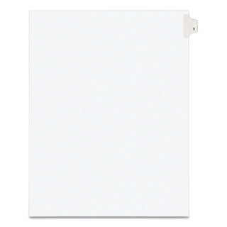 Avery® Preprinted Legal Exhibit Side Tab Index Dividers, Avery Style, 10-Tab, 1, 11 x 8.5, White, 25/Pack (AVE11911)