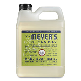 Mrs. Meyer's® Clean Day Liquid Hand Soap, Lemon, 33 oz, 6/Carton (SJN651327)