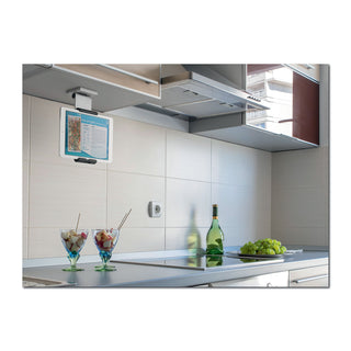 Durable® Mountable Tablet Holder, Silver/Charcoal Gray (DBL893523)