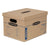 Bankers Box® SmoothMove Classic Moving/Storage Boxes, Half Slotted Container (HSC), Small, 12" x 15" x 10", Brown/Blue, 20/Carton (FEL7714210)