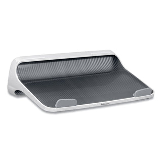 Fellowes® I-Spire Series Laptop Lift, 13.19" x 9.31" x 4.13", White/Gray, Supports 10 lbs (FEL9311201)