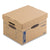 Bankers Box® SmoothMove Maximum Strength Moving Boxes, Half Slotted Container (HSC), Small, 15" x 15" x 12", Brown/Blue, 8/Pack (FEL7710201)