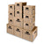 Bankers Box® SmoothMove Classic Moving/Storage Box Kit, Half Slotted Container (HSC), Assorted Sizes: (8) Small, (4) Med, Brown/Blue,12/CT (FEL7716401)
