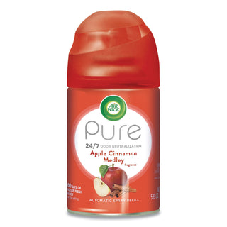 Air Wick® Freshmatic Ultra Spray Refill, Apple Cinnamon Medley, Aerosol, 5.89 oz, 6/Carton (REC78283)