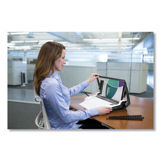 Fellowes® Star+ 150 Manual Comb Binding Machine, 150 Sheets, 17.69 x 9.81 x 3.13, White (FEL5006501)