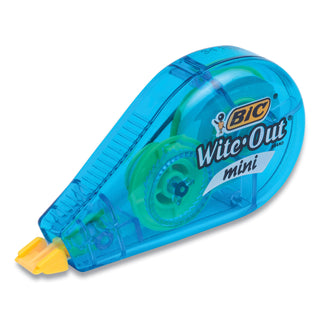 BIC® Wite-Out Brand Mini Correction Tape, Non-Refillable, 0.2" x 314".4, White Tape, 6/Pack (BICWOTMP61WHI)