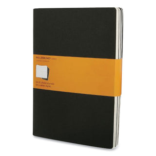 Moleskine® Cahier Journal, 1 Subject, Narrow Rule, Black Cover, 10 x 7.5, 3/Pack (HBG705038)