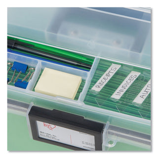 IRIS Weather Tight Portable File Box, 19Qt, 11.5x10.4" x 13.8", CL (IRS110351) (IRS110350)