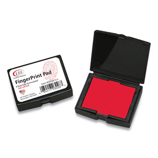 LEE Inkless Fingerprint Pad, 2.25 x 1.75, Red (LEE03028)
