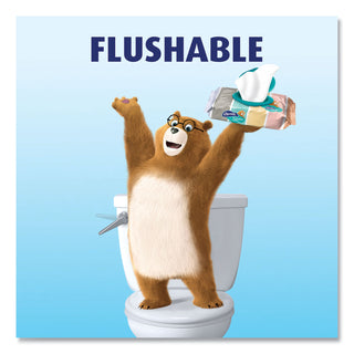 Charmin® Flushable Wipes, 5 x 7.2, Unscented, 40 Wipes/Tub, 4 Tubs/Pack (PGC79619)