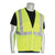 PIP ANSI Class 2 Four Pocket Zipper Safety Vest, Polyester Mesh, Hi-Viz Lime Yellow, 4X-Large (PIDMVGZ4PLY4X)