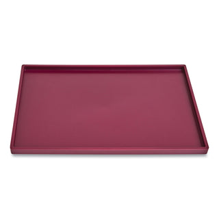 TRU RED™ Slim Stackable Plastic Tray, 1-Compartment, 6.85 x 9.88 x 0.47, Purple (TUD24380415)