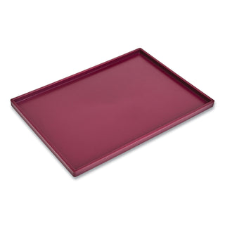 TRU RED™ Slim Stackable Plastic Tray, 1-Compartment, 6.85 x 9.88 x 0.47, Purple (TUD24380415)