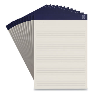TRU RED™ Notepads, Wide/Legal Rule, Ivory Sheets, 8.5 x 11.75, 50 Sheets, 12/Pack (TUD24419928)