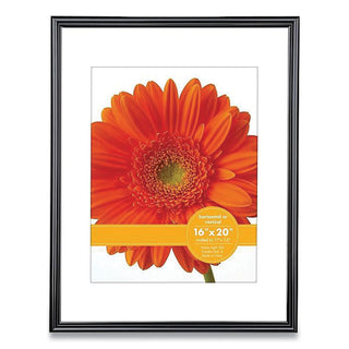 Victory Light Plastic Poster Frame with Mat, 11 x 14 Insert, Black (VLUVF0023B1620)