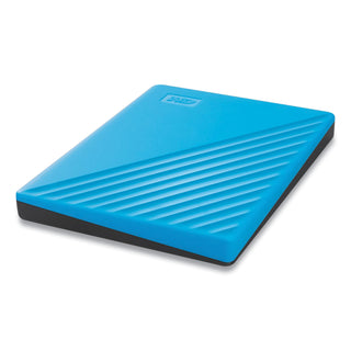 WD MY PASSPORT External Hard Drive, 2 TB, USB 3.2, Sky Blue (WDCBYVG0020BBL)