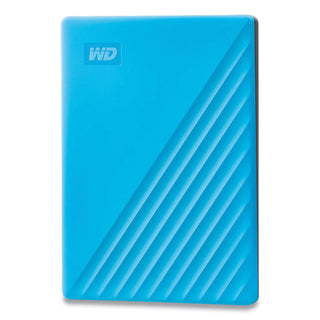 WD MY PASSPORT External Hard Drive, 2 TB, USB 3.2, Sky Blue (WDCBYVG0020BBL)