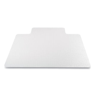 deflecto® Antimicrobial Chair Mat, Medium Pile Carpet, 48 x 36, Lipped, Clear (DEFCM14112AM)
