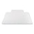 deflecto® Antimicrobial Chair Mat, Medium Pile Carpet, 53 x 45, Lipped, Clear (DEFCM14232AM)
