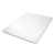 deflecto® Antimicrobial Chair Mat, Medium Pile Carpet, 60 x 46, Rectangular, Clear (DEFCM14442FAM)