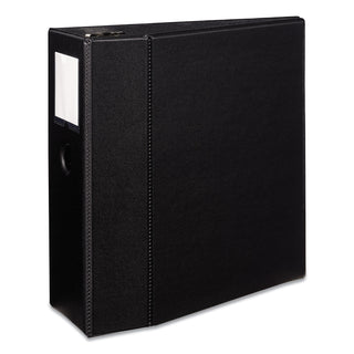 Avery® Durable Non-View Binder with DuraHinge and EZD Rings, 3 Rings, 5" Capacity, 11 x 8.5, Black (AVE08901)