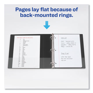 Avery® Durable Non-View Binder with DuraHinge and Slant Rings, 3 Rings, 1.5" Capacity, 11 x 8.5, Blue (AVE27351)
