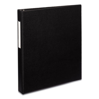 Avery® Durable Non-View Binder with DuraHinge and EZD Rings, 3 Rings, 1" Capacity, 11 x 8.5, Black (AVE08302)