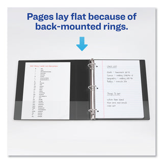 Avery® Durable Non-View Binder with DuraHinge and Slant Rings, 3 Rings, 1.5" Capacity, 11 x 8.5, Green (AVE27353)