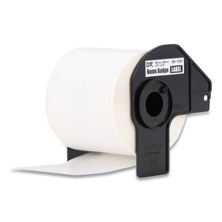 Brother Die-Cut Name Badge Labels, 2.3 x 3.4, White, 260/Roll, 3 Rolls/Pack (BRTDK12343PK)