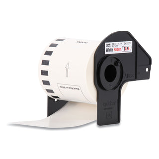 Brother Continuous Paper Label Tape, 2.44" x 100ft, White, 3 Rolls/Pack (BRTDK22513PK)