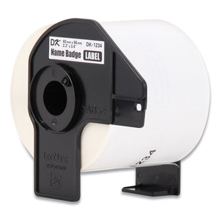 Brother Die-Cut Name Badge Labels, 2.3 x 3.4, White, 260/Roll, 3 Rolls/Pack (BRTDK12343PK)
