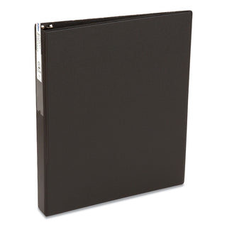 Avery® Economy Non-View Binder with Round Rings, 3 Rings, 1" Capacity, 11 x 8.5, Black (AVE04301)