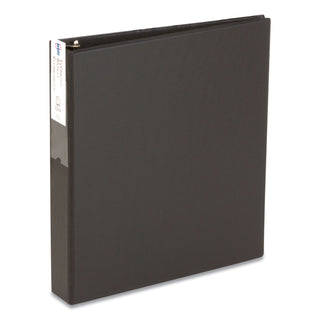 Avery® Economy Non-View Binder with Round Rings, 3 Rings, 1.5" Capacity, 11 x 8.5, Black (AVE04401)