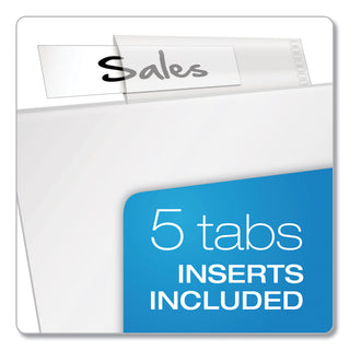 Cardinal® Poly Ring Binder Pockets, 11 x 8.5, Clear, 5/Pack (CRD84010)