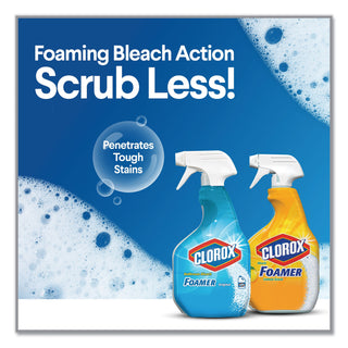Clorox® Disinfecting Bathroom Foamer with Bleach Original, Spray, 30 fl oz (0.9 quart), Clear (CLO30614)