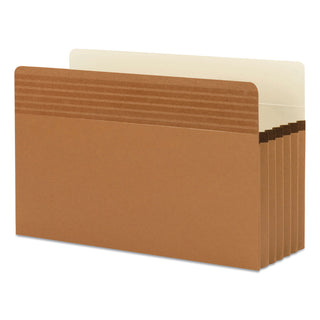 Smead™ Easy Grip Pockets, 5.25" Expansion, Legal Size, Redrope, 10/Box (SMD73211)