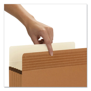 Smead™ Easy Grip Pockets, 5.25" Expansion, Letter Size, Redrope, 10/Box (SMD73209)