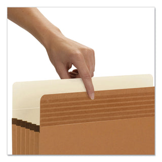 Smead™ Easy Grip Pockets, 5.25" Expansion, Legal Size, Redrope, 10/Box (SMD73211)