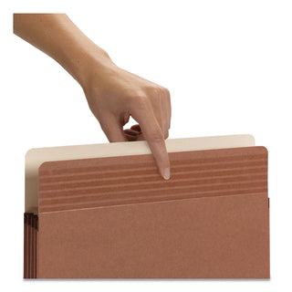 Smead™ Easy Grip Pockets, 3.5" Expansion, Letter Size, Redrope, 25/Box (SMD73208)