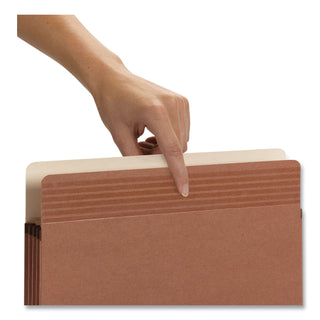 Smead™ Easy Grip Pockets, 3.5" Expansion, Legal Size, Redrope, 25/Box (SMD73210)