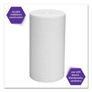 Kimtech™ WetTask System Prep Wipers for Bleach/Disinfectants/Sanitizers Hygienic Enclosed System Refills, w/Canister, 55/Rl,12 Roll/Ct (KCC77320)