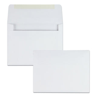 Quality Park™ Greeting Card/Invitation Envelope, A-2, Square Flap, Gummed Closure, 4.38 x 5.75, White, 500/Box (QUA36226)