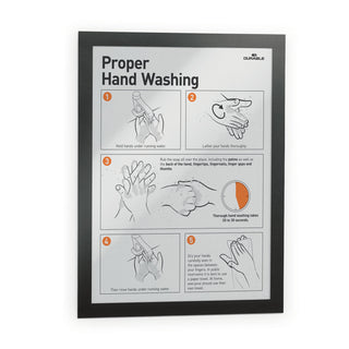 Durable® DURAFRAME Sign Holder, 8 1/2 x 11, Black Frame, 2 per Pack (DBL476801)