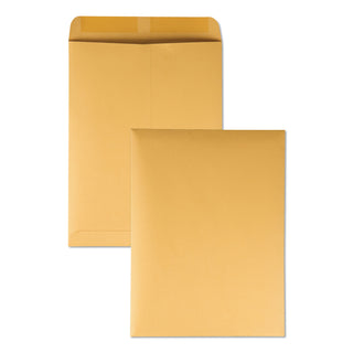 Quality Park™ Catalog Envelope, 28 lb Bond Weight Kraft, #12 1/2, Square Flap, Gummed Closure, 9.5 x 12.5, Brown Kraft, 250/Box (QUA41565)