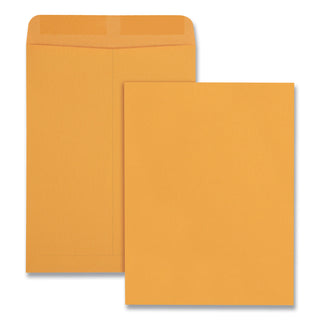 Quality Park™ Catalog Envelope, 28 lb Bond Weight Kraft, #10 1/2, Square Flap, Gummed Closure, 9 x 12, Brown Kraft, 100/Box (QUA41467)