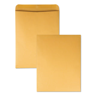 Quality Park™ Catalog Envelope, #15 1/2, Cheese Blade Flap, Gummed Closure, 12 x 15.5, Brown Kraft, 250/Box (QUA41965)