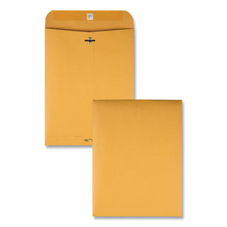 Quality Park™ Clasp Envelope, #87, Cheese Blade Flap, Clasp/Gummed Closure, 8.75 x 11.5, Brown Kraft, 100/Box (QUA37787)