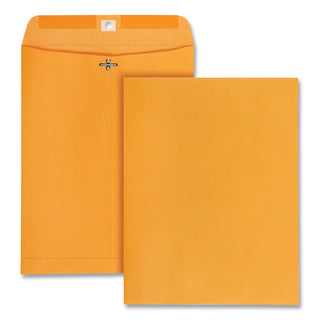 Quality Park™ Clasp Envelope, #97, Cheese Blade Flap, Clasp/Gummed Closure, 10 x 13, Brown Kraft, 100/Box (QUA37797)