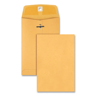 Quality Park™ Clasp Envelope, #35, Cheese Blade Flap, Clasp/Gummed Closure, 5 x 7.5, Brown Kraft, 100/Box (QUA37835)