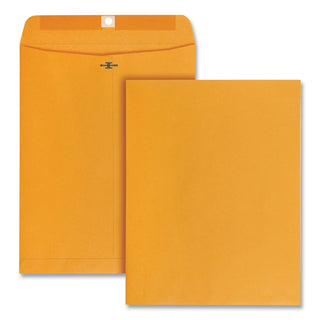 Quality Park™ Clasp Envelope, #97, Cheese Blade Flap, Clasp/Gummed Closure, 10 x 13, Brown Kraft, 100/Box (QUA37897)